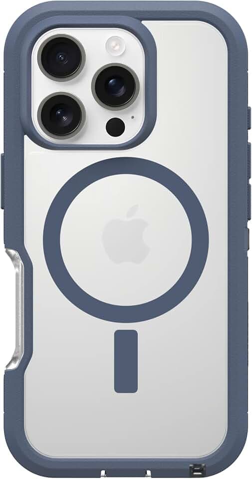 OtterBox iPhone 16 Pro Defender Series XT Clear Case - Baby Blue Clear