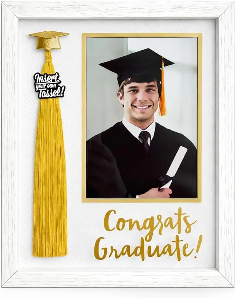Graduation Keepsake Frame — Display Your Favorite 5x7 Graduation Photo + Tassel