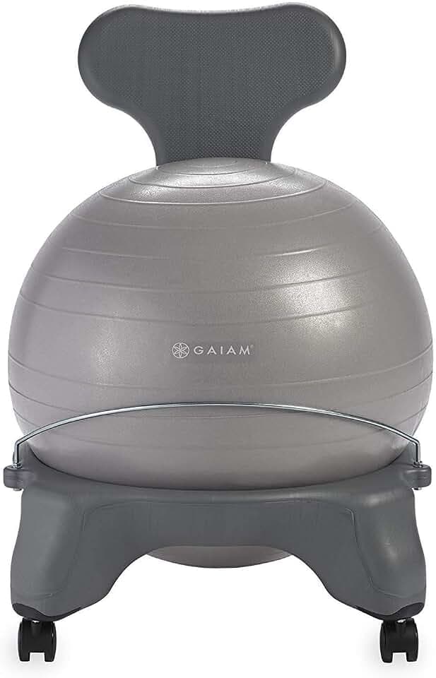 Gaiam Classic Balance Ball Chair, Stability Seat