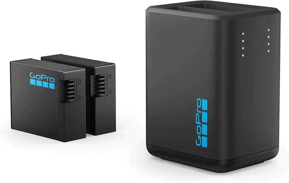 GoPro Dual-Ladegerät + 2 Enduro-Akkus für HERO13 Black, Offizielles Zubehör