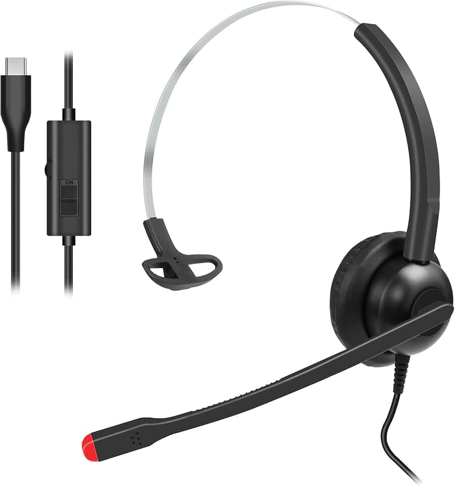 Callez USB-C Headset mit Mikrofon Noise Cancelling für iPhone 17/16/15