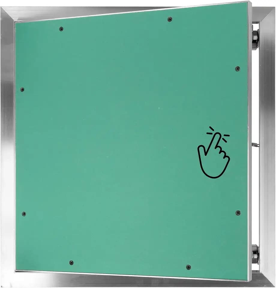 Repa Market 20 x 20 Inch Access Panel for Drywall with Aluminum Frame - Wall Hole Cover - Access Door Panel with Click Function – Heavy-Duty Service Hatch for Plumbing, Electrical, HVAC Access Door
