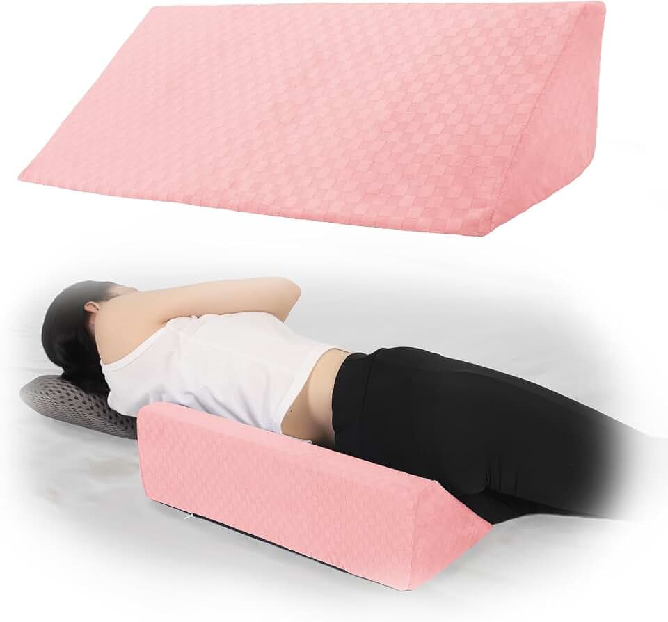 Bed Wedge Pillow for Side Sleeping Foam Filled Body Positioning