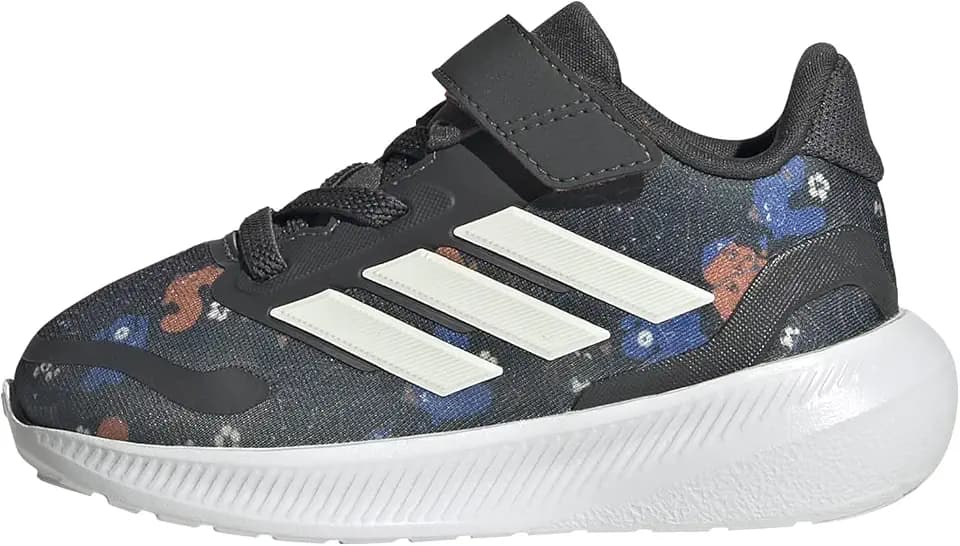 adidas Baby Marvel Run Falcon 5 Elastic Lace & Strap Shoe