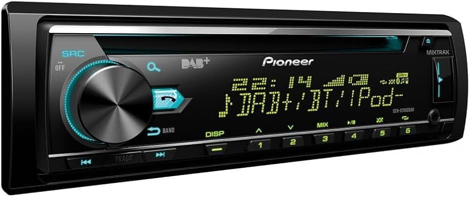 Pioneer DEH-X7800DAB | 1DIN Autoradio | CD-Tuner mit RDS | FM und DAB/DAB+ Tuner | CD | Bluetooth | MP3 | USB | AUX-Eingang | Bluetooth Freisprecheinrichtung | Kompatibel mit Android und iPod/iPhone