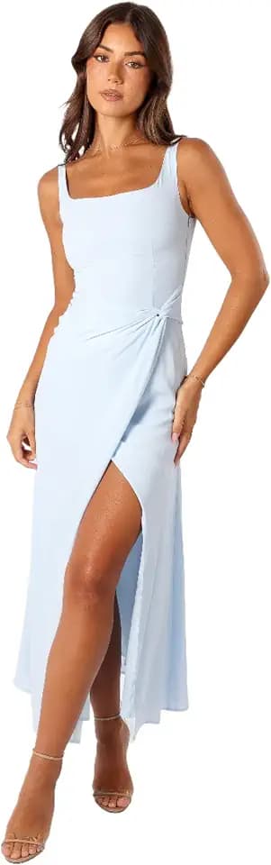 Petal & Pup Women's Nadea Faux Wrap Maxi Dress