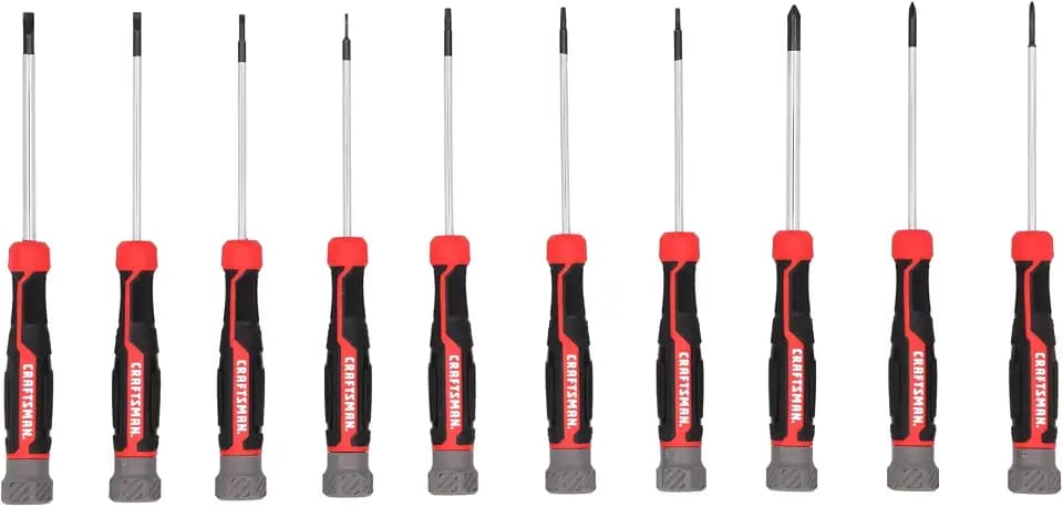 CRAFTSMAN Precision Screwdriver Set 10 PC Durable Tips (CMHT65140)