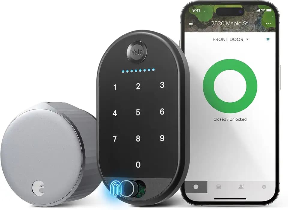 Yale August Wi-Fi Smart Lock with Keypad Touch in Silver