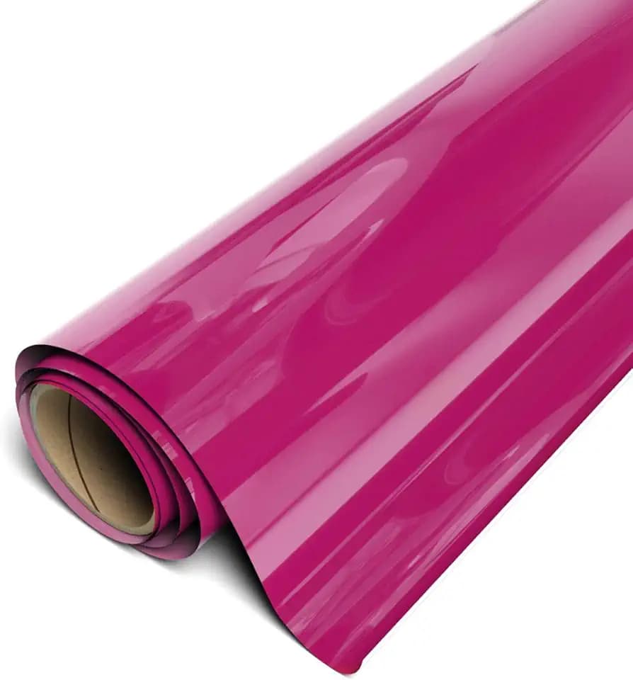 Siser EasyWeed Heat Transfer Vinyl 11.8" x 2FT Roll - Compatible with Siser Romeo/Juliet & Other Professional or Craft Cutters - Layerable - CPSIA Certified (Pink - HEX #BB466F)