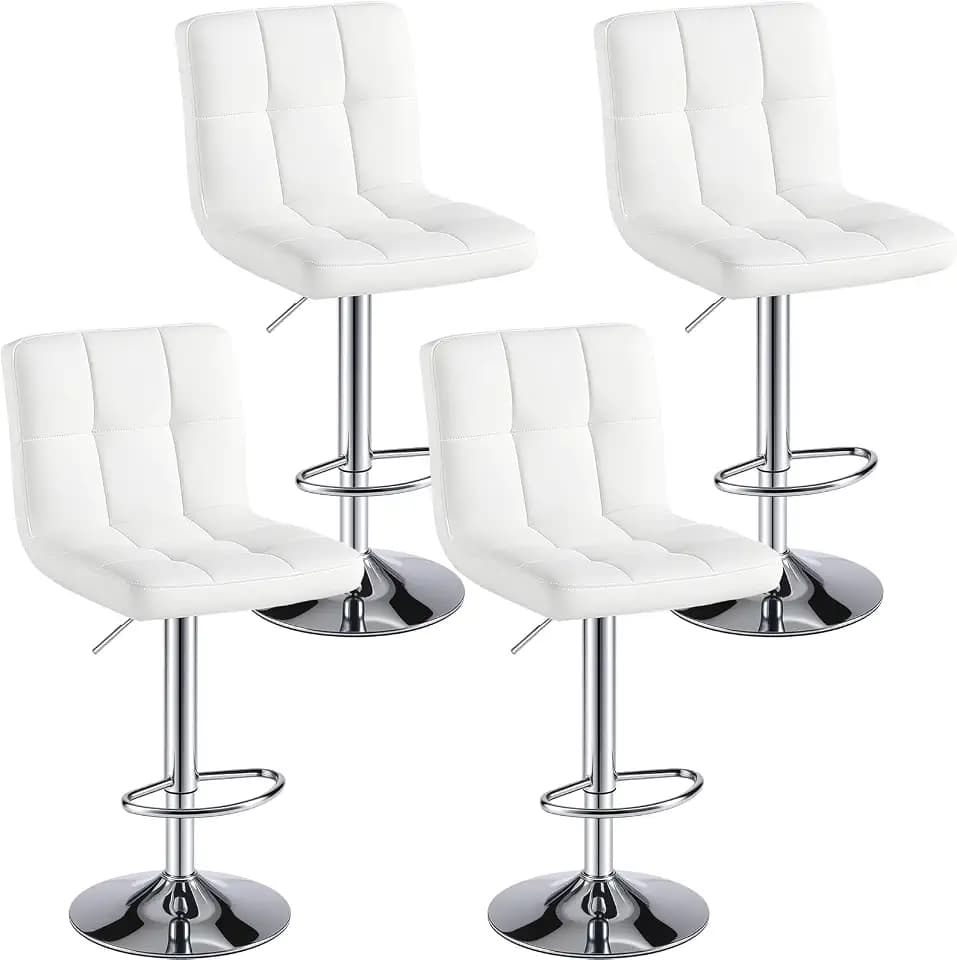 OLIXIS Bar Stools Set of 4, 24" Counter Height Bar Chairs for Kitchen