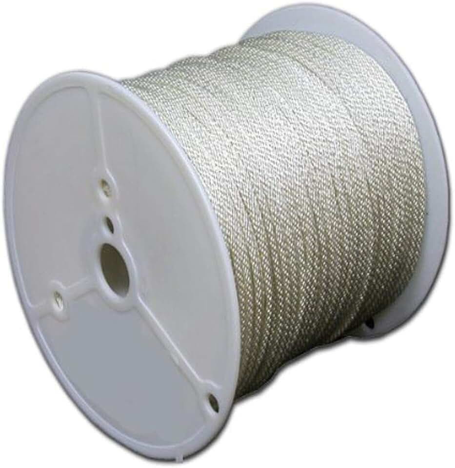 T.W Evans Cordage 266-080-70 1/4-Inch Solid Braid Nylon Rope 1000-Feet Spool