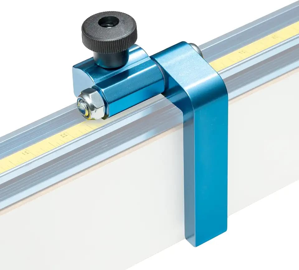 POWERTEC 3" Fence Flip Stop for Table Saw, Miter Saw, and Drill Press, T Track Accessories for Woodworking, 1PK (71367V)