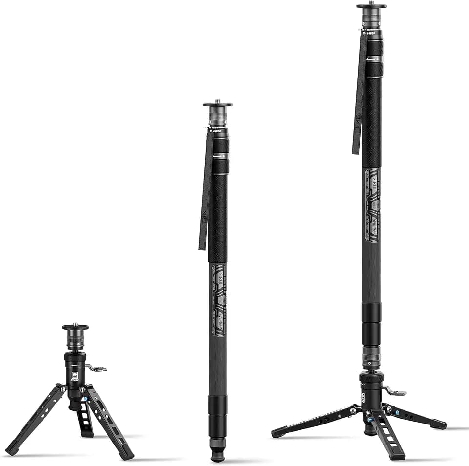 SIRUI SVM-165P Carbon Monopod, Rapid-System, mit Pedal