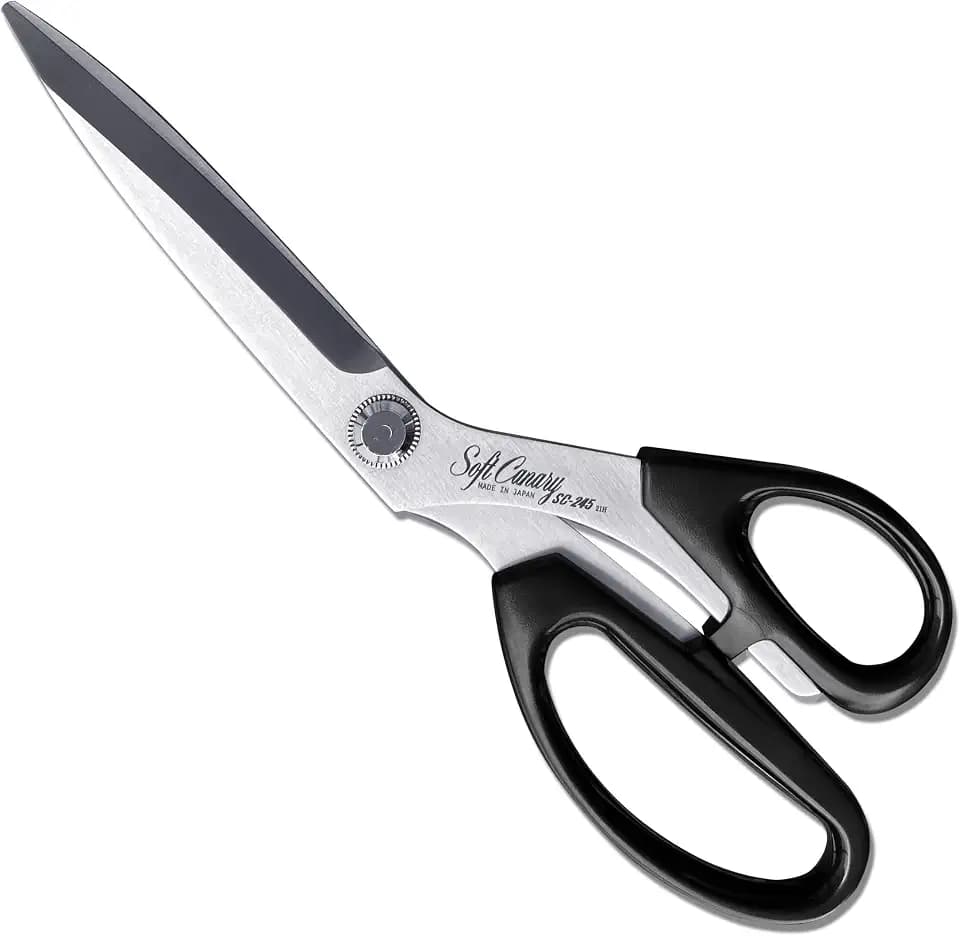 CANARY Japanese Sewing Scissors 9.5", Made in JAPAN, Professional Tailor Scissors for Fabric, Cloth, Dressmaking, Razor-Sharp Japanese High-Carbon Stainless Steel Blade