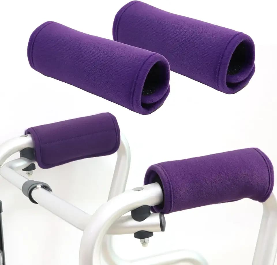 2 Stück Walker Handgriffe Gepolsterte, Walker Grip Pads Für Walker-Krücken-Rollstuhlgepäck, Rutschfestes, Atmungsaktives