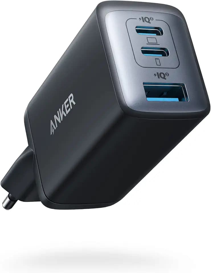 Anker Nano 65W USB C Ladegerät, 3-Port PPS Schnellladegerät, iPad Ladegerät