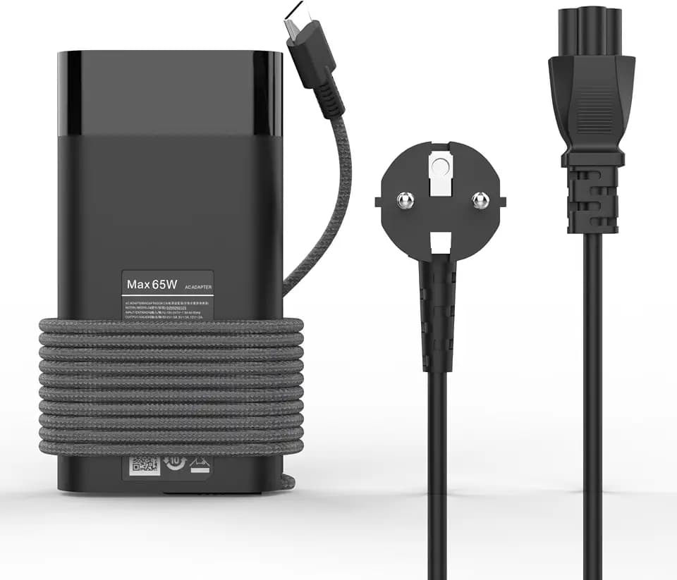 DECSZDY 65W USB C Laptop Ladekabel Netzteil Kompatibel mit HP Elitebook 840 830 850 845 G5 G6 G7 G8 ProBook 430 440 450 G6 G7 G8 Spectre X360 Chromebook X360 TPN-LA23 Type C Laptop Ladegerät