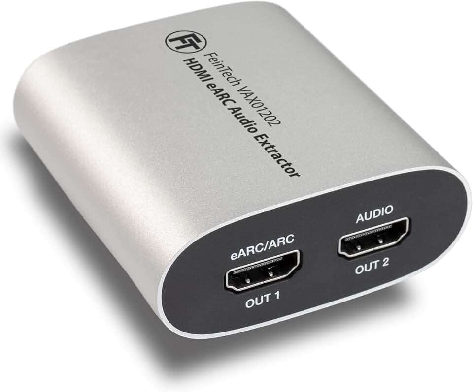 FeinTech VAX01202 HDMI eARC Audio Extractor Splitter 1x2