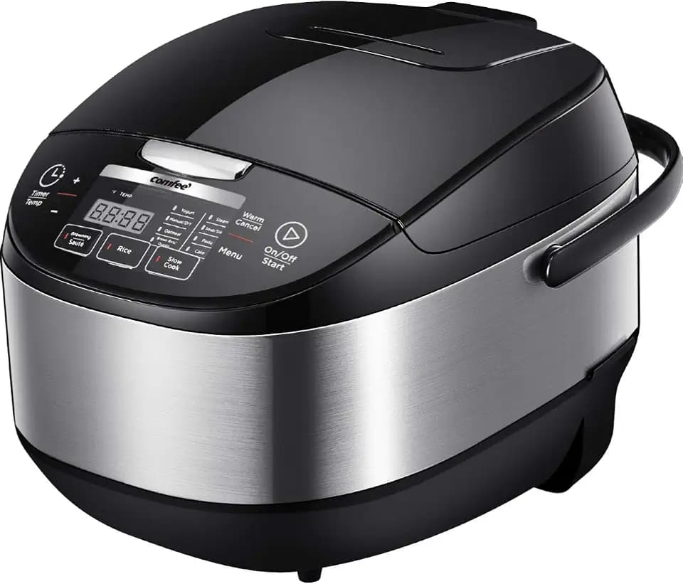 COMFEE' Japanese Style Rice Cooker with Fuzzy Logic, 10-Cups Uncooked Rice