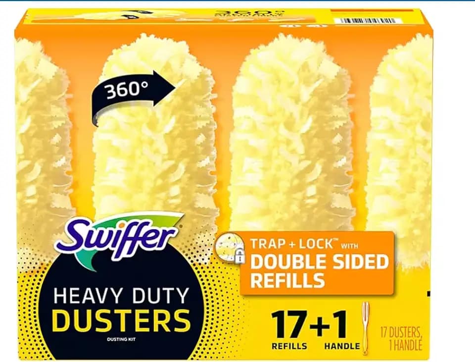 Swiffer® Duster™ Kit with Short Handle, Heavy Duty Dusting Starter Kit