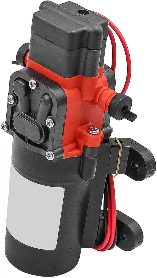 12-V-DC-Frischwasserpumpe, Membranpumpe, selbstansaugende Sprühpumpe mit Druckschalter, 12-Volt-Hochdruckpumpenmembranen für Wohnmobil, Camper, Marine, Boot, Rasen