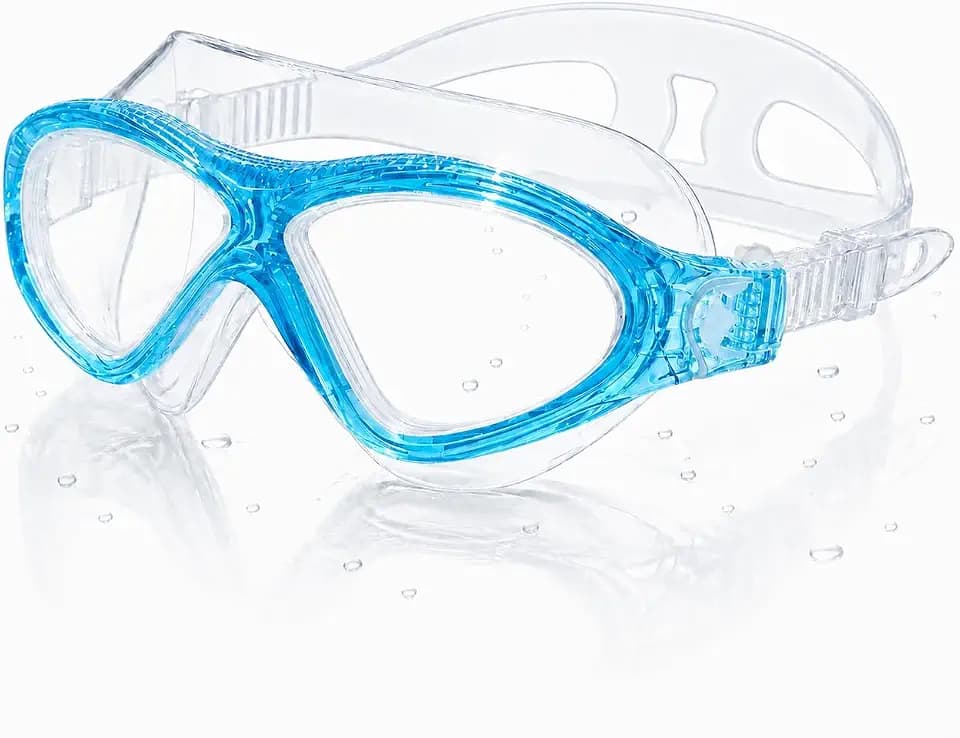 Adult Swim Goggles, Liquid Silicone Anti Fog Swimming Goggles for Men and Women with Anti-Fog/UV & 180° Clear View