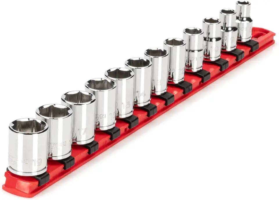 TEKTON 3/8 Inch Drive 6-Point Socket Set, 12-Piece | SHD91102