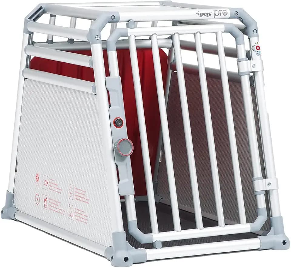 4PETS - Hundekäfig Pro 2 Größe M - Für Hunde unter 30 kg - Aluminium Transportbox TÜV Zertifiziert