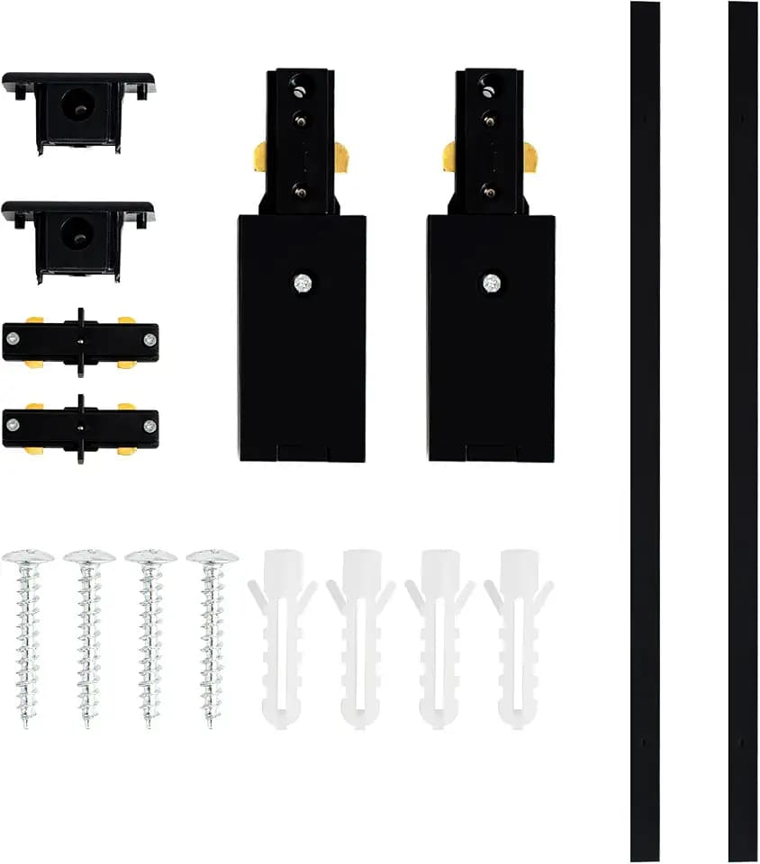 VANoopee 6.6FT H Track Lighting Rails Kit, Black