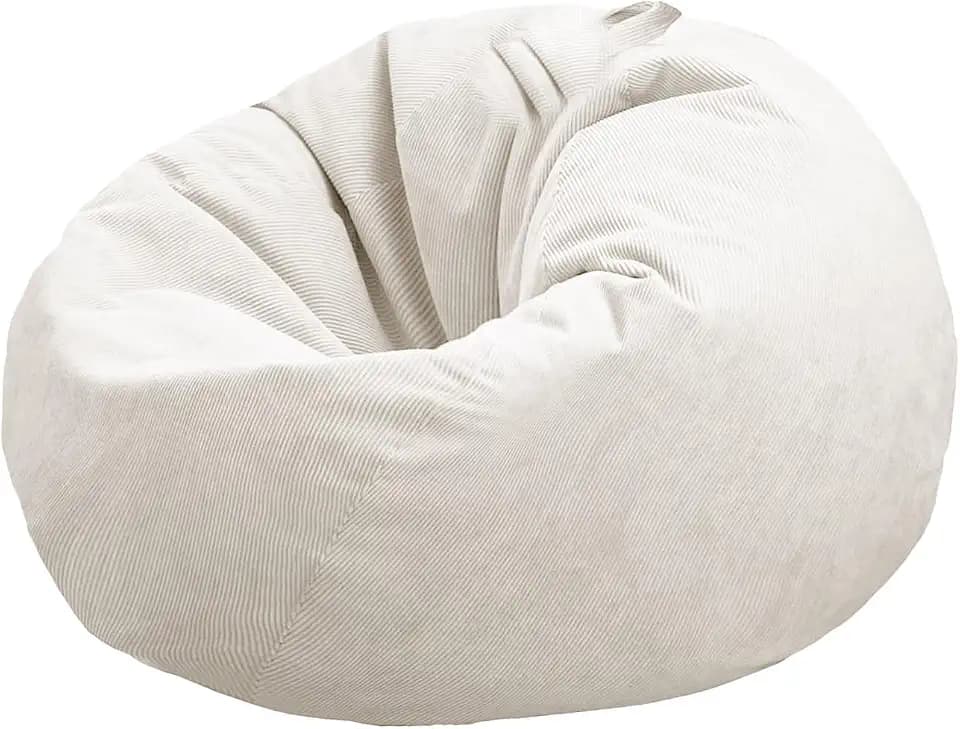 Stuffed Animal Storage Bean Bag Chair Cover (No Filler) Washable
