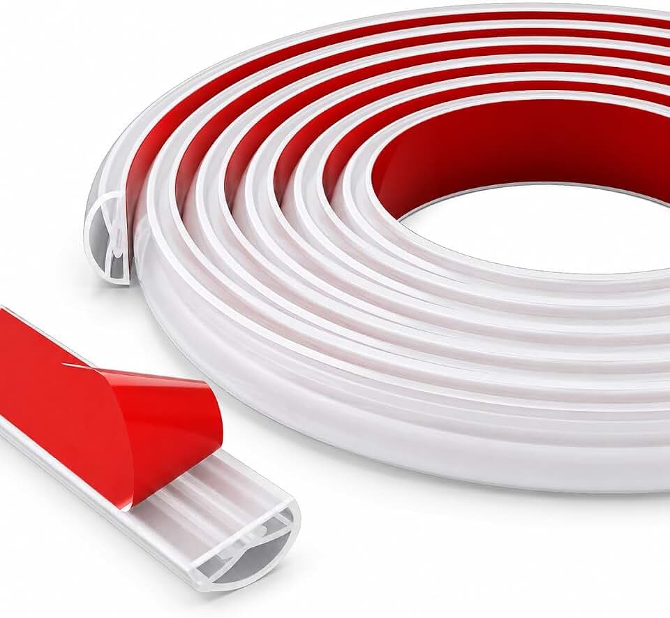 39 Inch Shower Threshold Water Dam, Flexible Silicone Shower Splash Guard