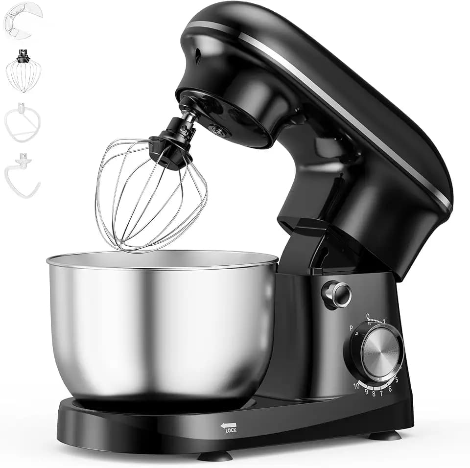 OLIXIS 4.2 Qt Stand Mixer, 10-Speed Tilt-Head Electric Mixer for Baking