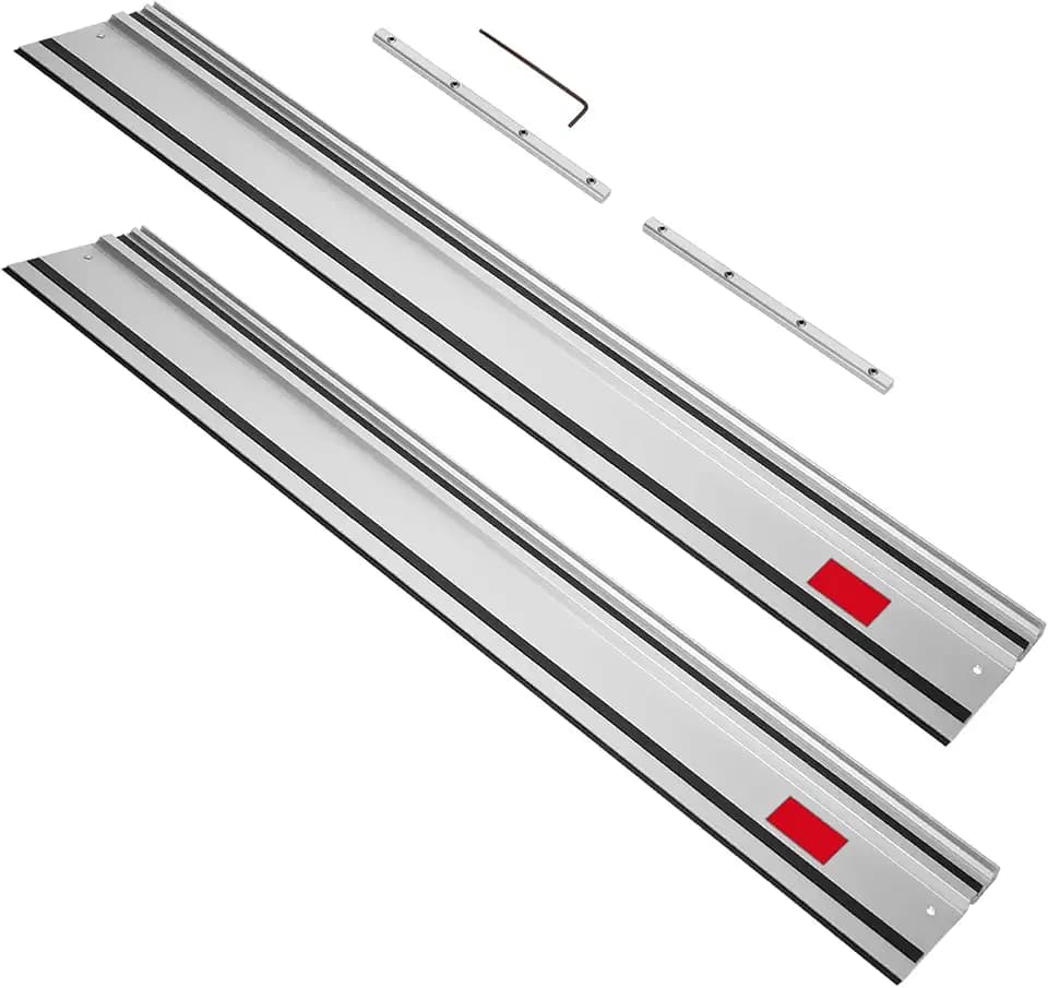 110in Track Saw Guide Rail Compatible with Milwaukee Track Saw