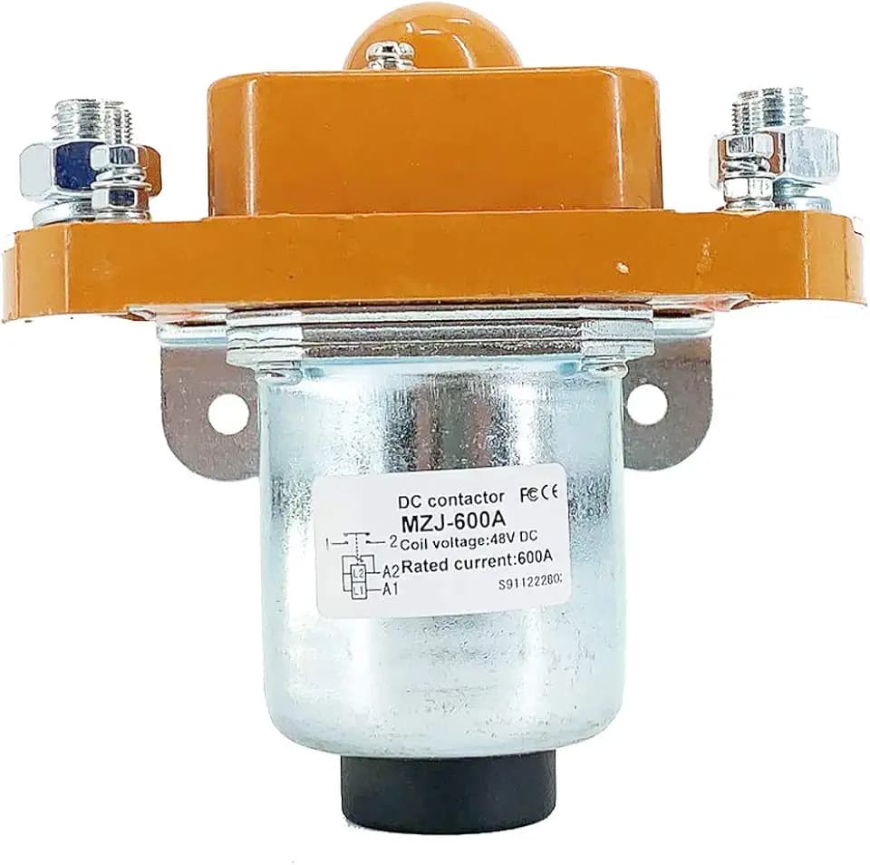MZJ-600A Solenoid Contactor for Golf Cart, 48V 600A Contactor Solenoid Heavy Duty for Golf Cart Direct Replacement