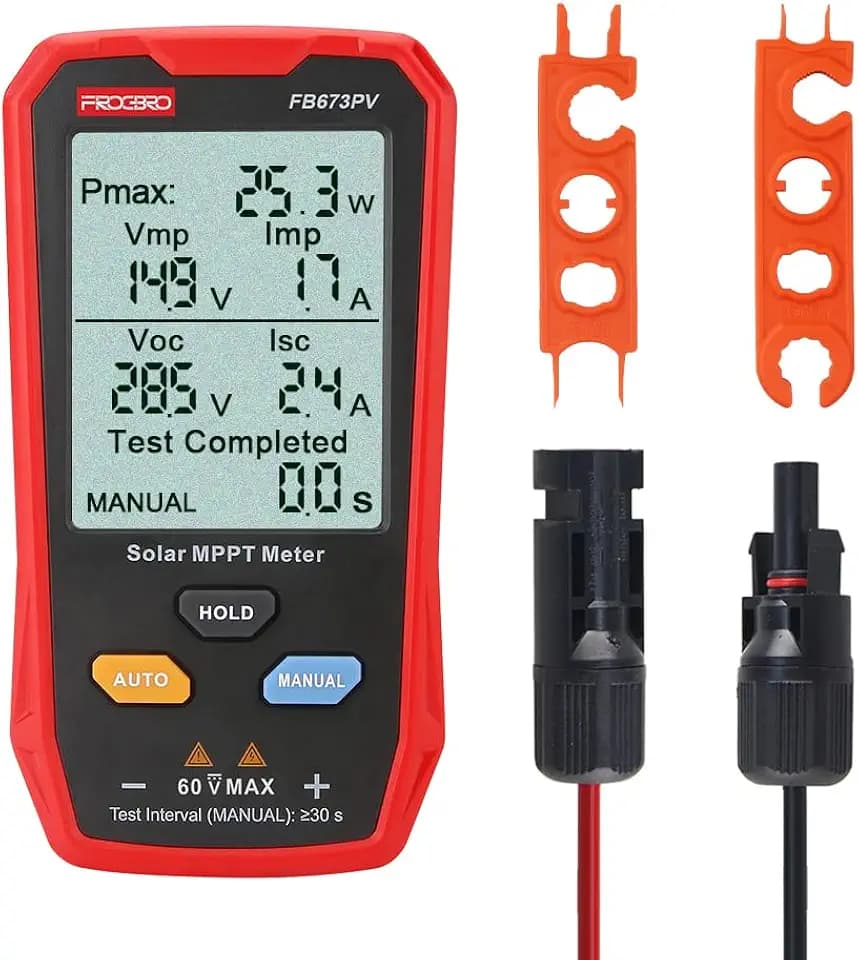 800W MPPT Solar Panel Tester Large LCD Photovoltaic Multimeter