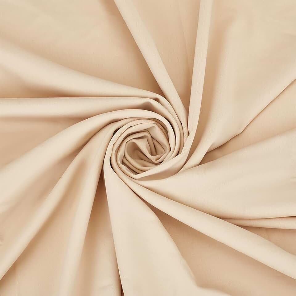 PH PandaHall 63 inchx2 Yards Stretch Nylon Fabric 4 Way Stretch, Beige