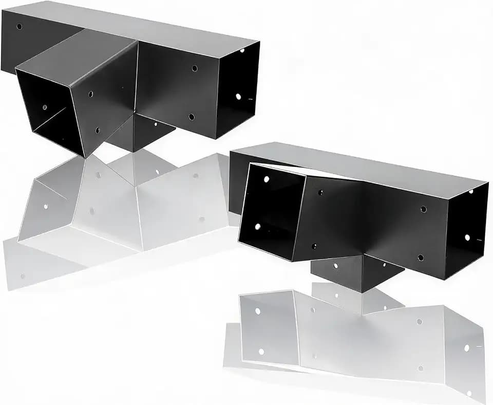 6x6 45° Up & 135° Down Pergola 4-Way Brackets(2Pack)
