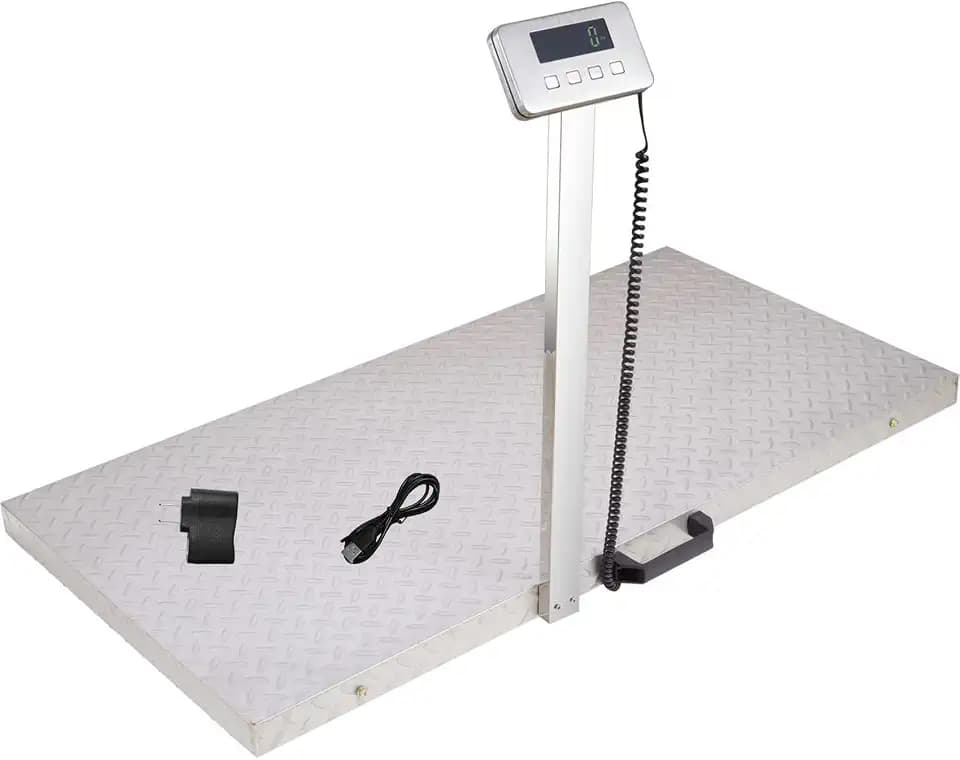 Upgraded 1100lb Livestock Scale, 40"x20", Non-Slip Surface