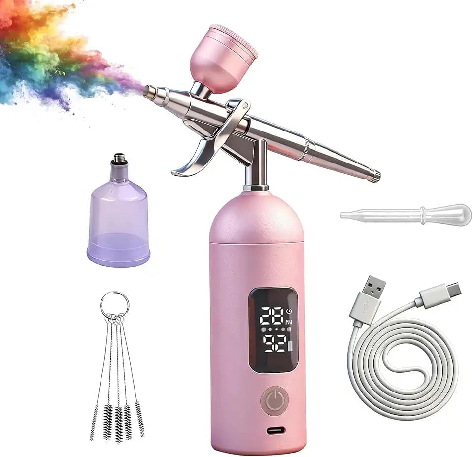 Professional Portable Nail Airbrush Machine 35PSI with LCD Screen
