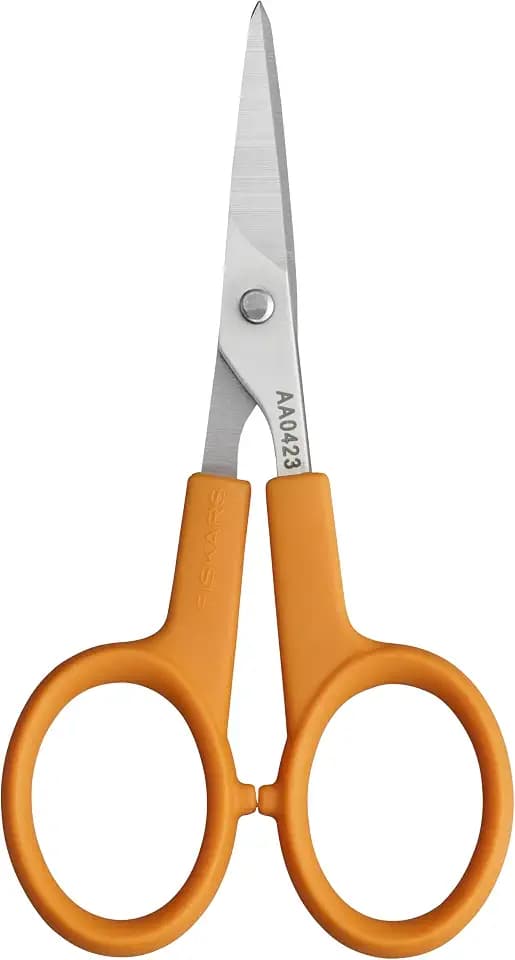 Fiskars 4" Curved Craft Fabric Scissors, Embroidery & Sewing Supplies