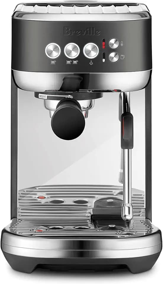Breville BES500BST Bambino Plus Espresso Machine, Black Stainless Steel