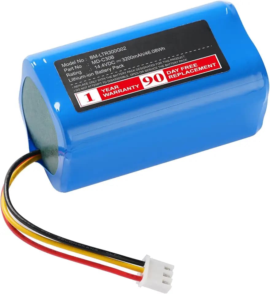 3200mAh D071-INR-CH-4S1P MD-C30B Battery Replacement for Liectroux E30 C30B 2D WiFi Robot Vacuum Cleaner Midea M4 NEO 830P iHRV2 XBOOST BPK-VCBB1XB V-tac VT-5555/5556