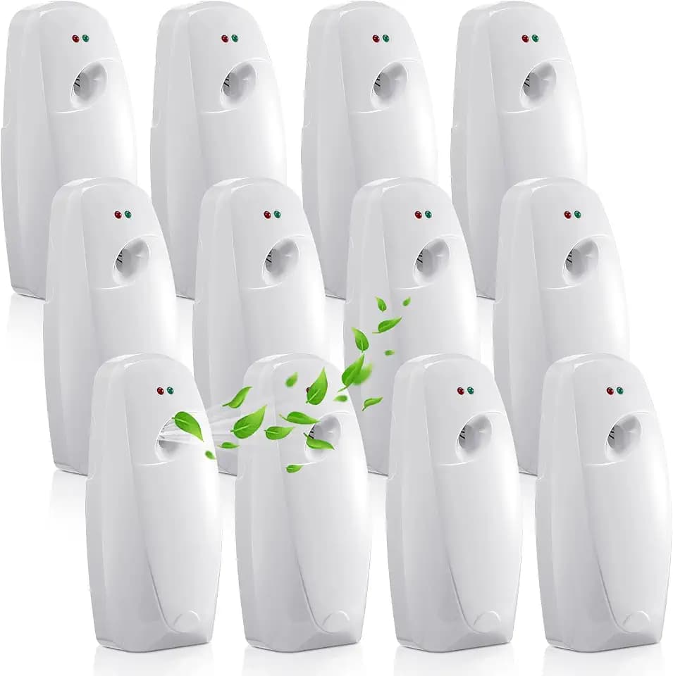 Maxcheck 12 Pcs Automatic Air Freshener Spray Dispenser, White