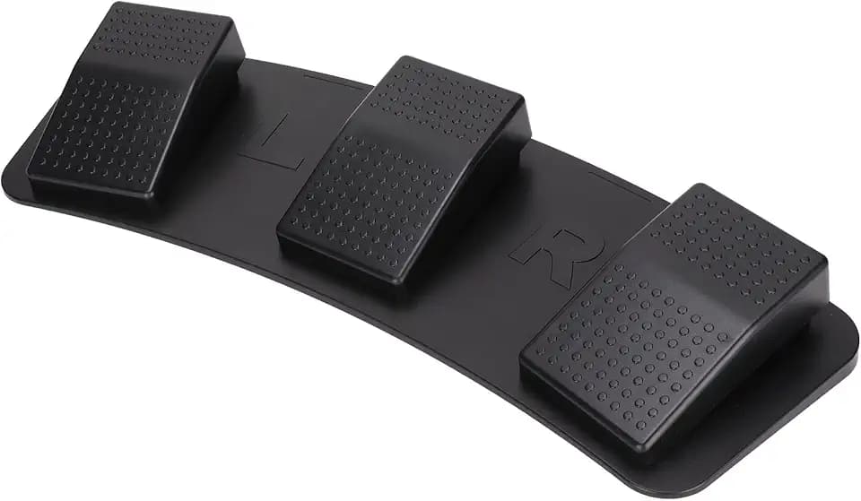 Zunate USB-Dreifach-Fußschalterpedal, PC USB-Fußpedal Fußsteuerung HID Programmierbare Computertastatur für Windows, für, für OS X, für Android (FS23_PM (mechanischer Schalter))
