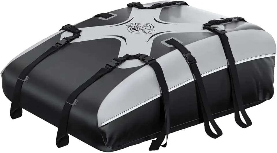 Sailnovo Car Roof Bag,20 Cubic feet for Most Vehicles with/Without Rack
