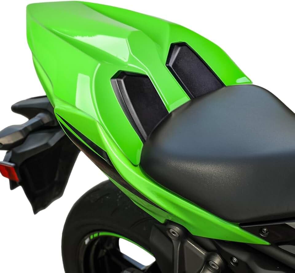 Motorrad Rücksitzverkleidung Sockelabdeckung Soziussitz für Ninja Z 650 2017 2018 2019 2020 2021 2022 2023 2024 2025 Z650 Ninja650 Sitzverkleidung Heckverkleidung (Grün)