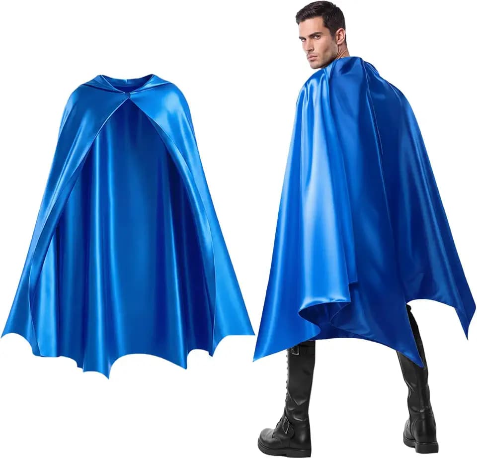 Haysandy Bat Cape Costume Unisex Reversible Satin Capes