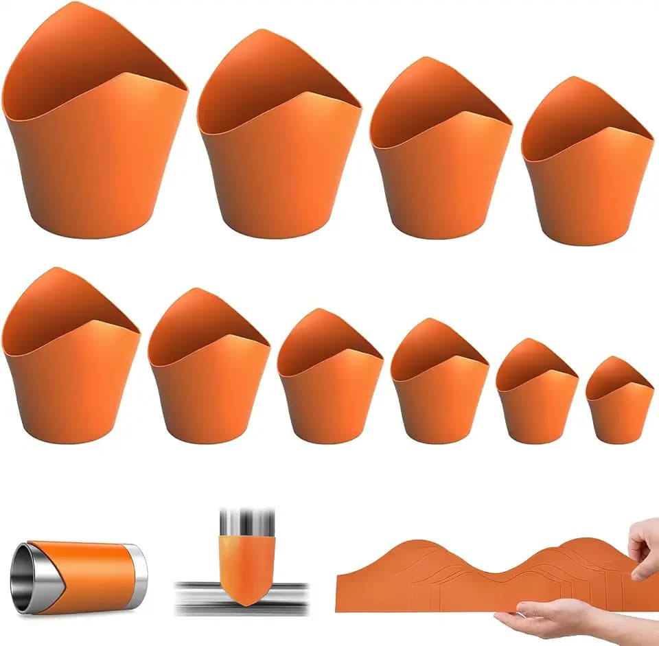 10PCS Pipe Saddle Templates, DN20mm-DN200mm for Welding and Plumbing