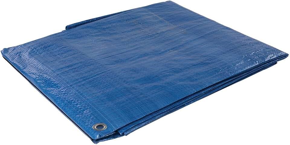 Silverline 633522 Abdeckplane 6,1 x 9 m, Blue