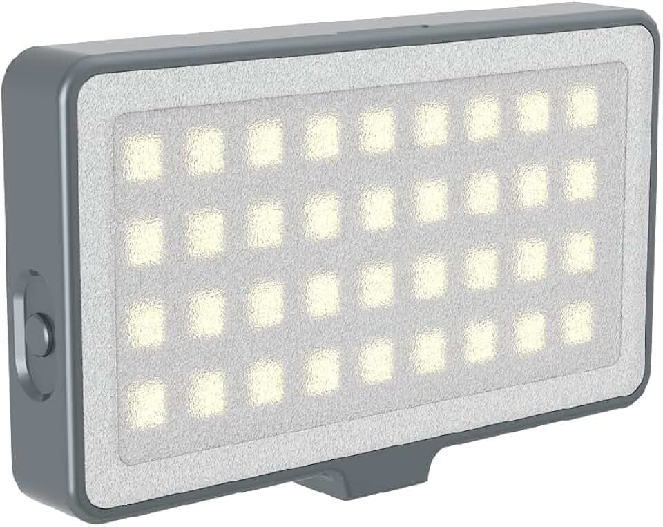 DigiPower LED-Videolicht mit 3 Beleuchtungsmodi und 3 Farbfiltern, 50 LED-Leuchten, inklusive universeller Handyhalterung, DSLR-Kameras, Action Cams und Videokameras, DP-VL50